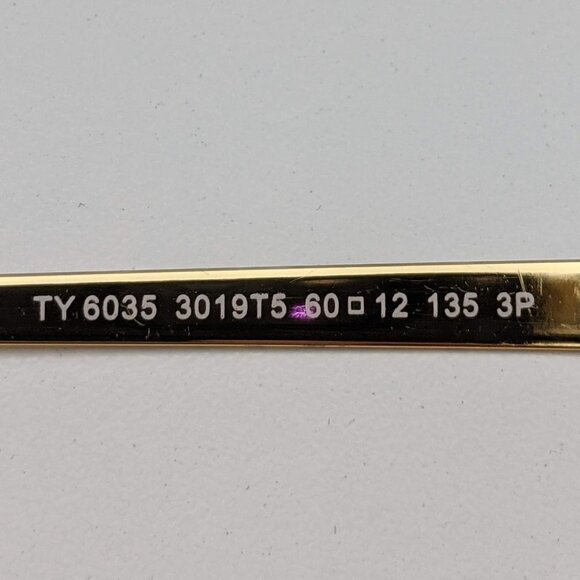 🕶️Frame Only | Tory Burch TY6035 301913 Sunglasses 60/12 135 /ALJ542🕶️ - Picture 3 of 6